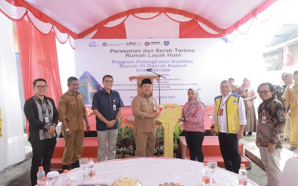 Peresmian dan Penyerahan Rumah Layak Huni Oleh CSR PT. Sarana Multigriya Finansial (Persero) di Makassar Timur Kota Ternate